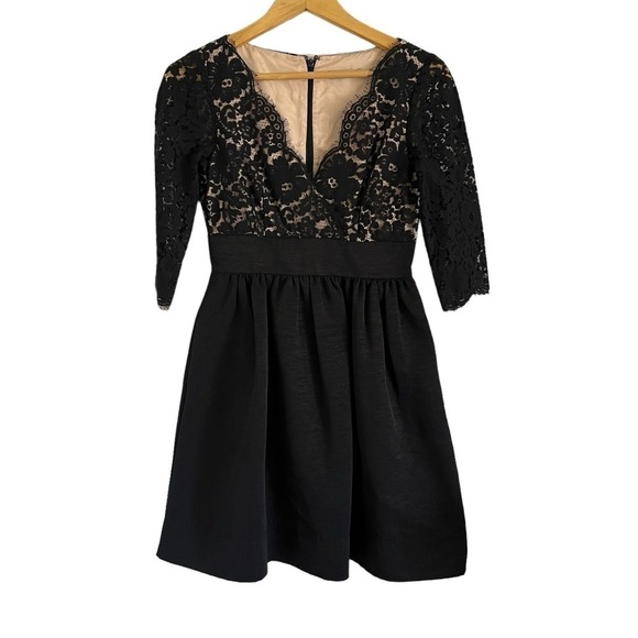 ELIZA J Floral Eyelash Lace Fit & Flare Cocktail Dress - Picture 3 of 12